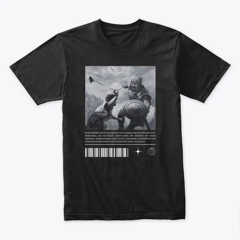 DAVID VS GOLIATH TEE (BLACK)