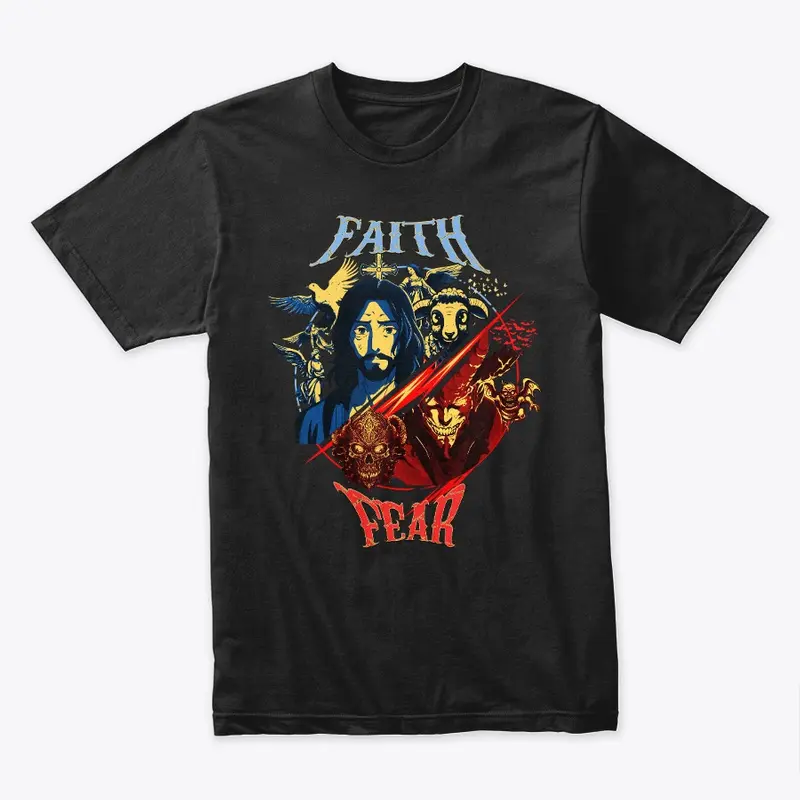 FAITH OVER FEAR GRAPHIC TEE (BLACK)