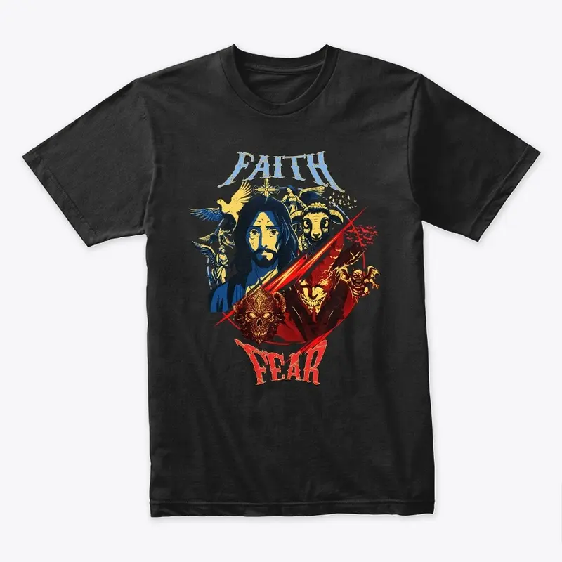 FAITH OVER FEAR GRAPHIC TEE (BLACK)